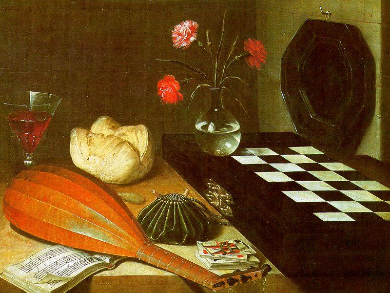  Lubin Baugin Still Life with Chessboard Germany oil painting art